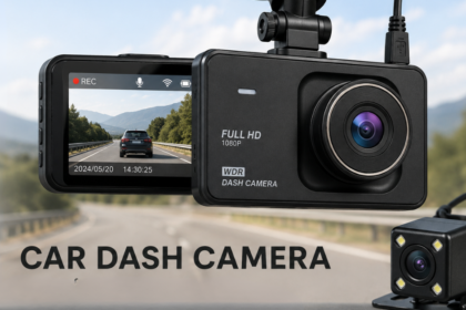Dash cam footage showing clear daytime road view from car interior