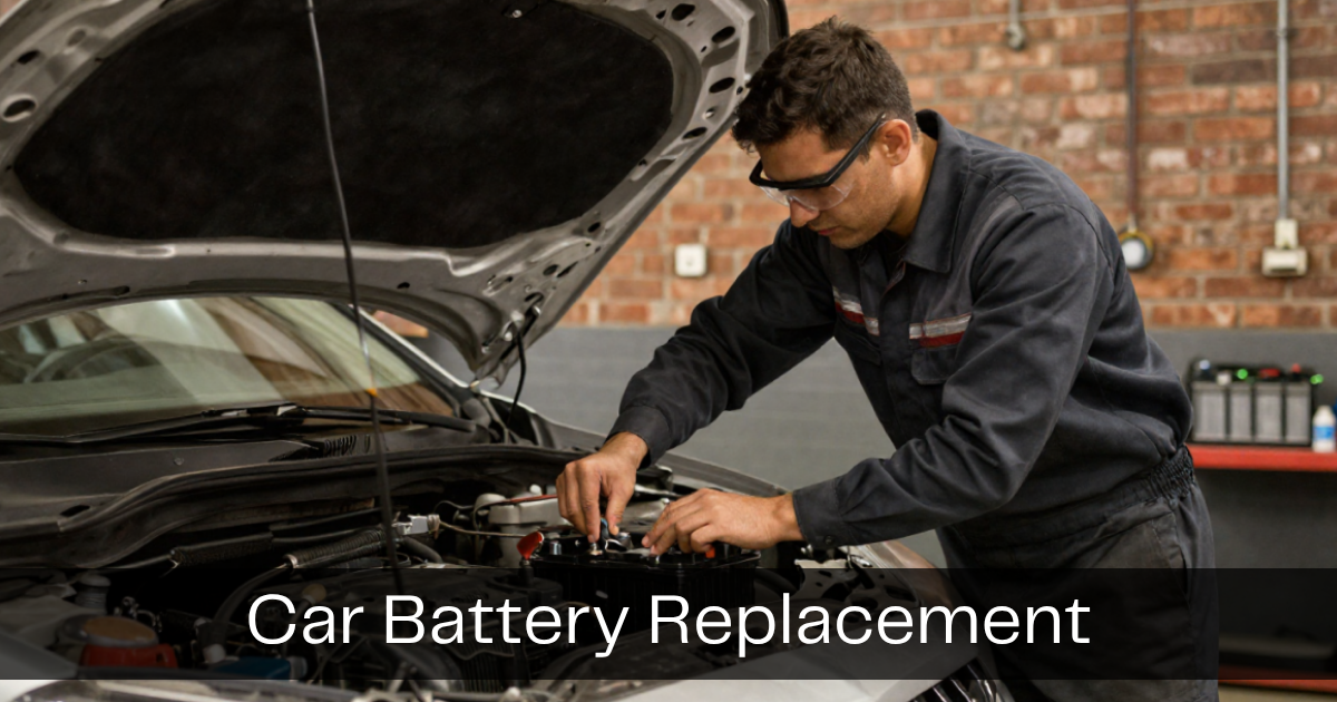 Car battery replacement service for reliable vehicle performance