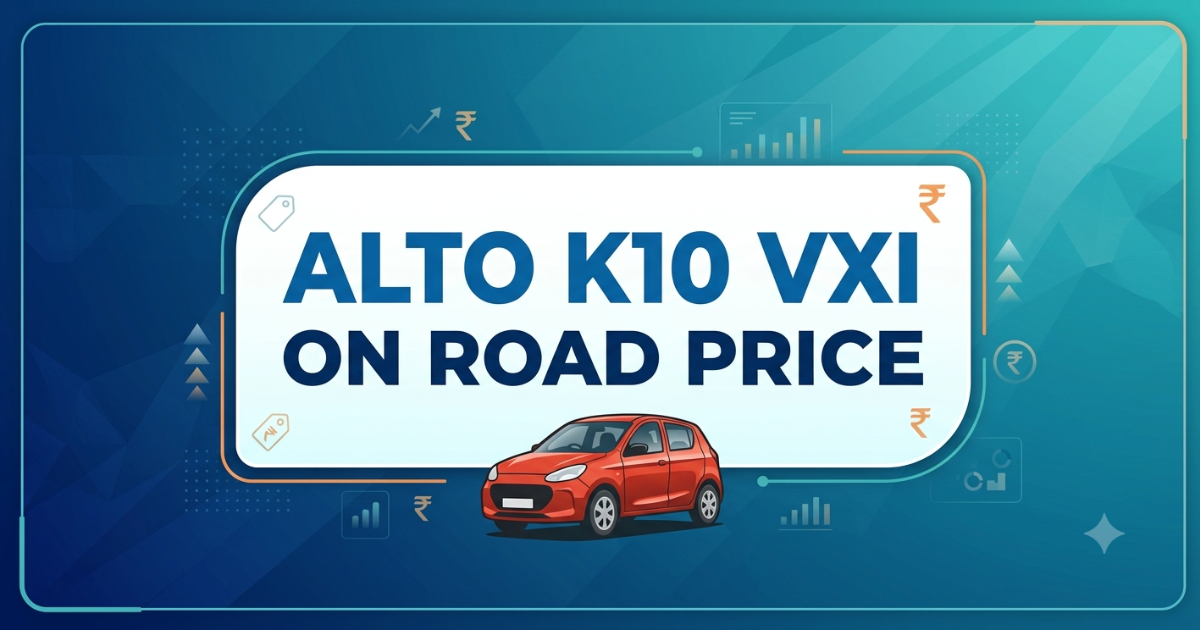 Maruti Alto K10 VXi car on road price breakdown for buyers