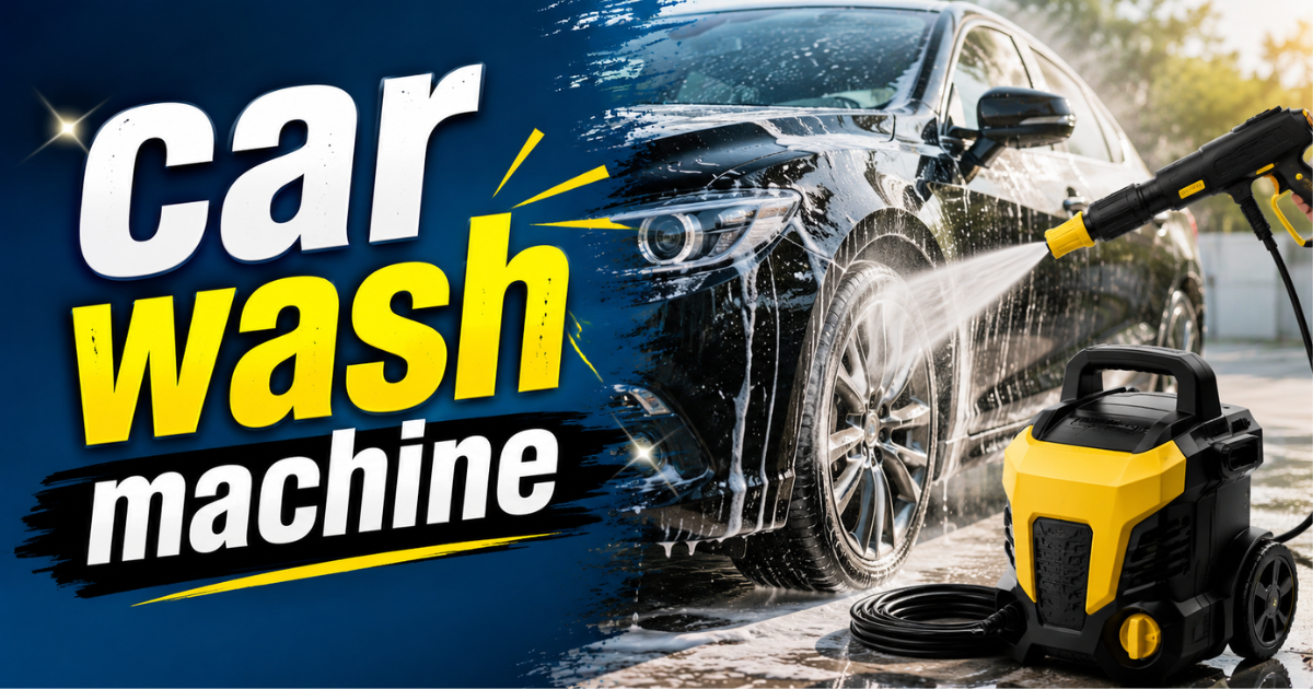 Car wash machine for stain remover