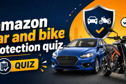 amazon car and bike protection quiz to win prize