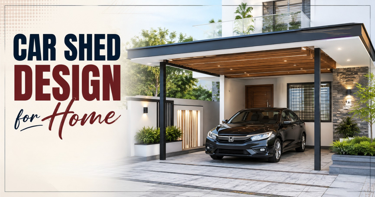 material for car shed design for home