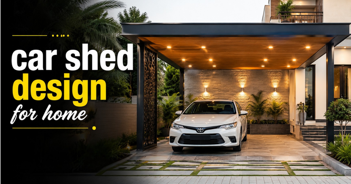 cost for car shed design for home