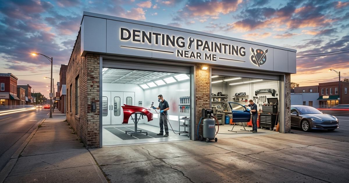 denting painting near me fix paint damage