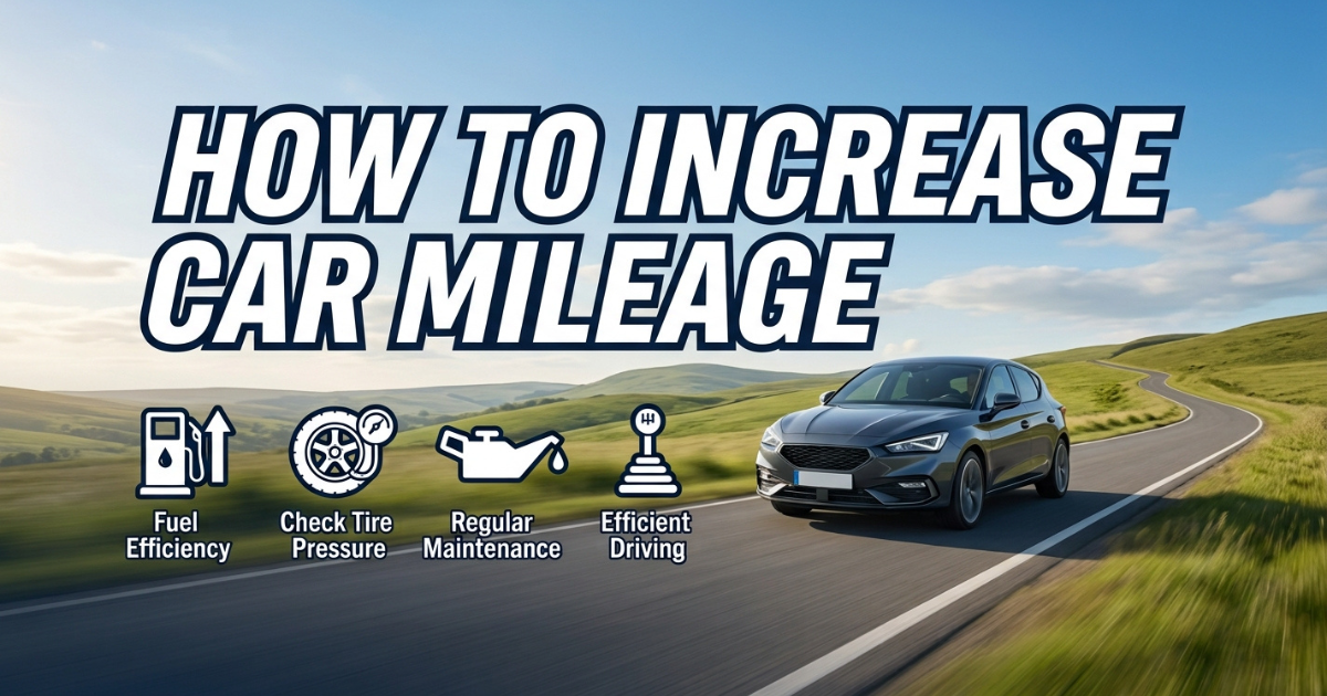 how to increase car mileage with , regular maintenance