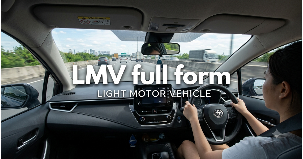 lmv full form for driving license