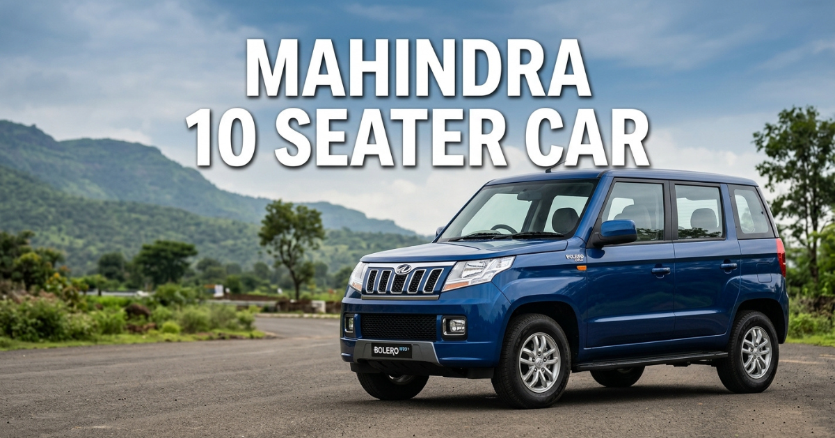 mahindra 10 seater car for large family