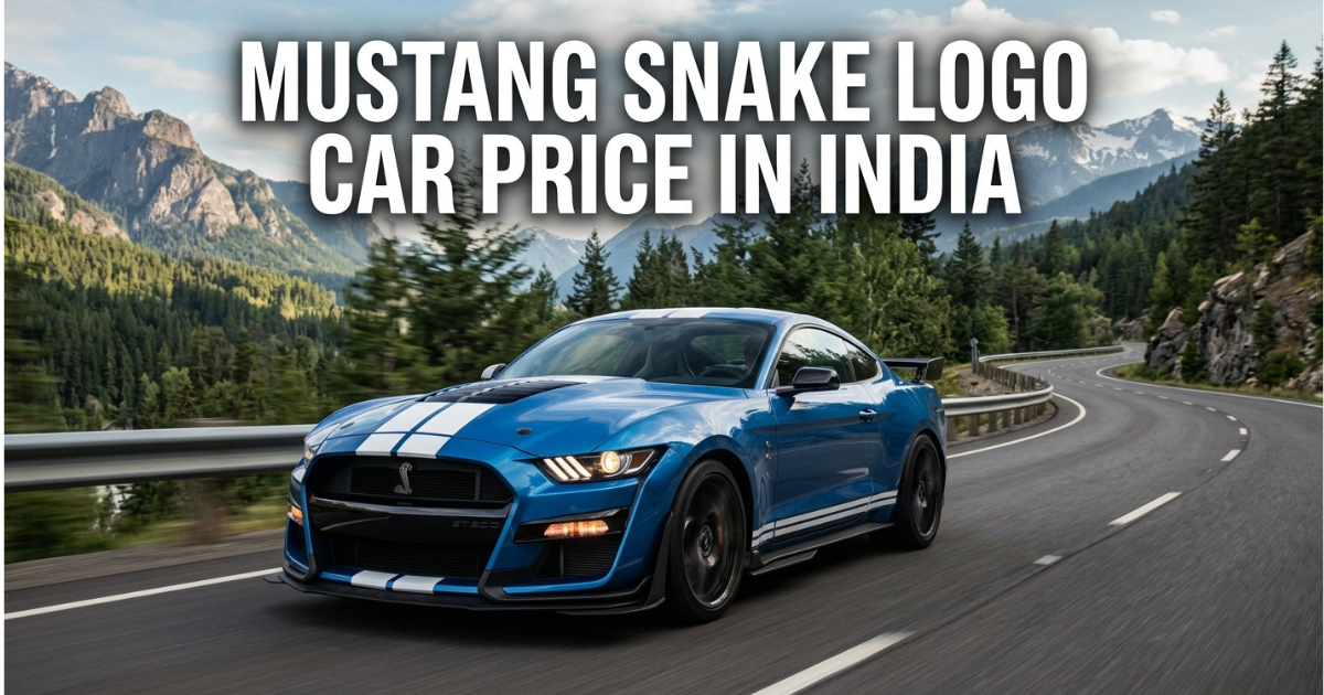 mustang snake logo car price in india display style