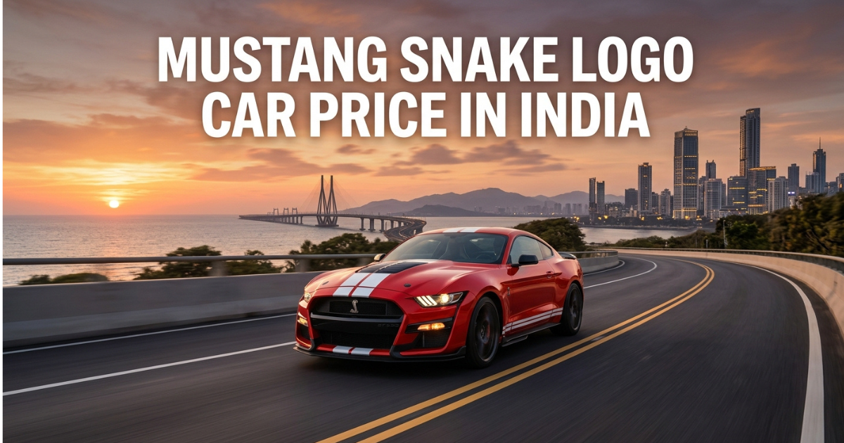 mustang snake logo car price in india with engine detail