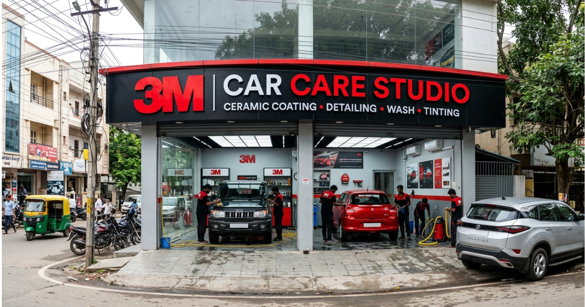 Professional car care at 3M Car Care Studio
