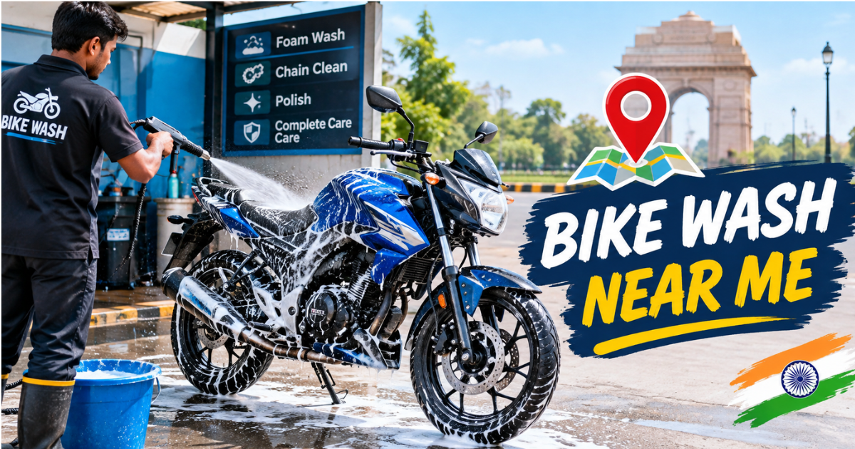Local bike wash near me: scrubbing bicycle chain and wheels