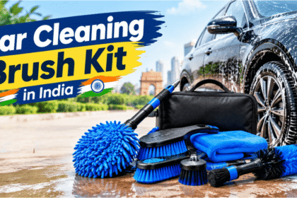 Car cleaning brush kit with deep clean detailing bristles