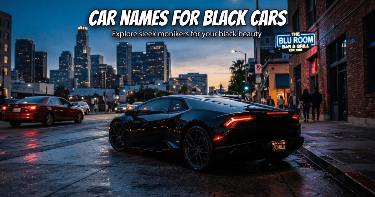 Car Names for Black Cars: Sleek Style Guide