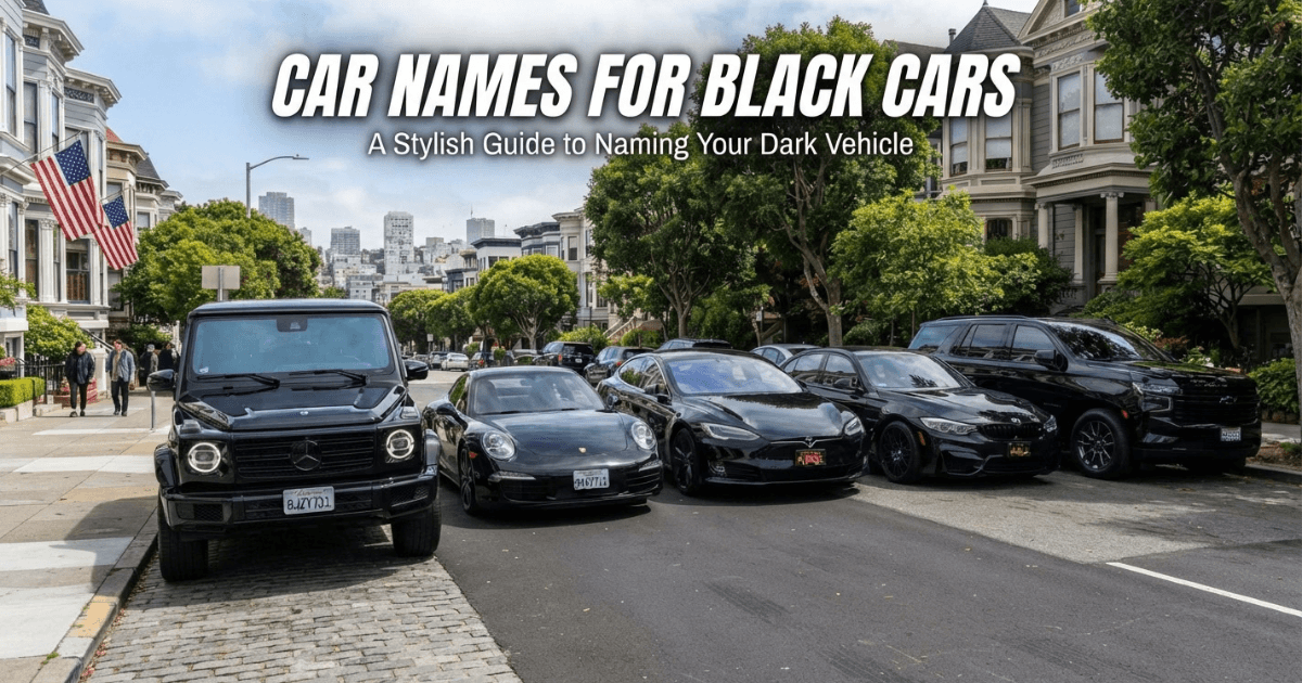Best Car Names for Black Cars List