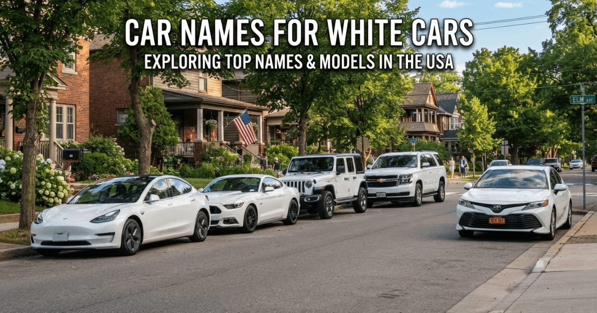 Best Car Names for White Cars Ever