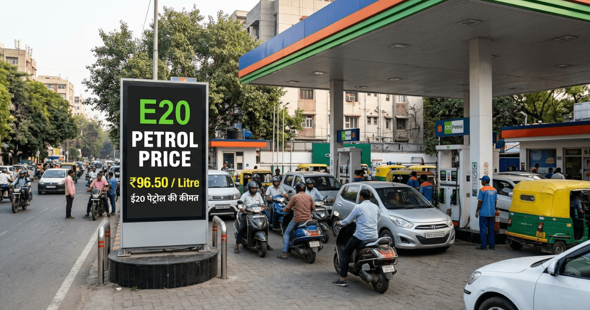 Latest E20 Petrol Price update announced across major cities today