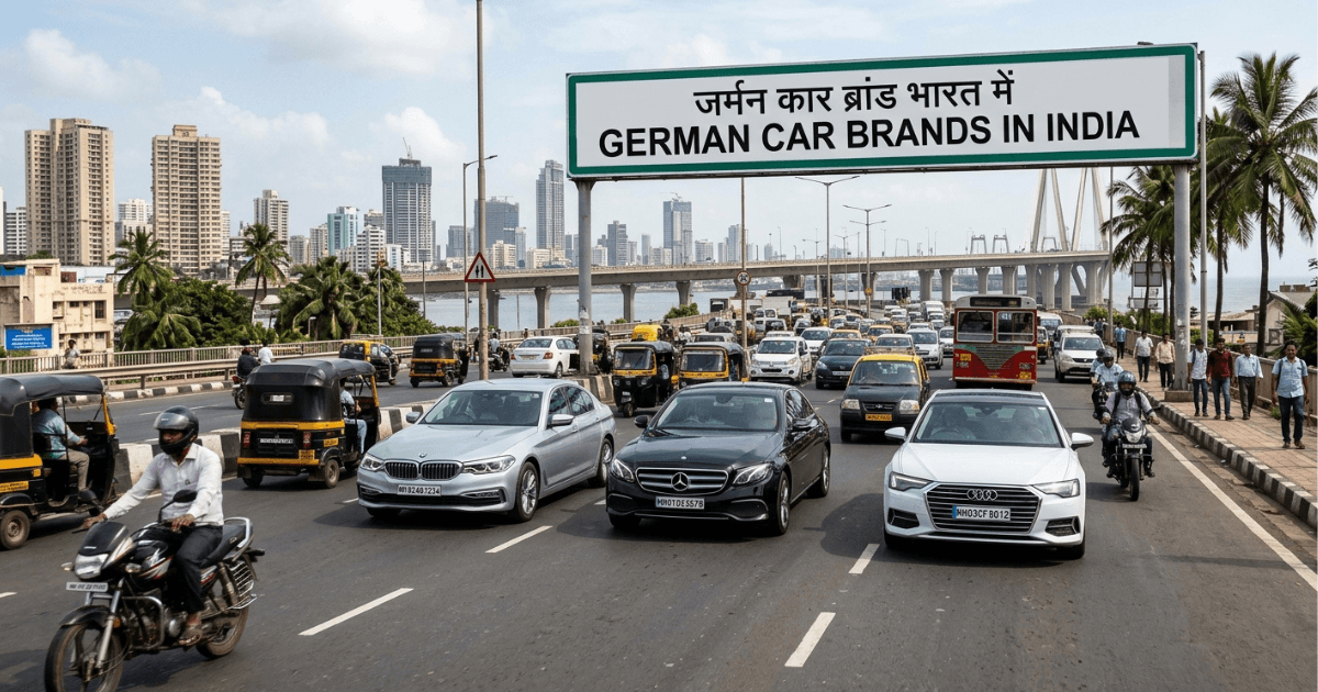 German car brands logos displayed in a row (BMW, Mercedes, Audi, VW, Porsche)
