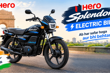 Hero Splendor Electric Bike charging at home station