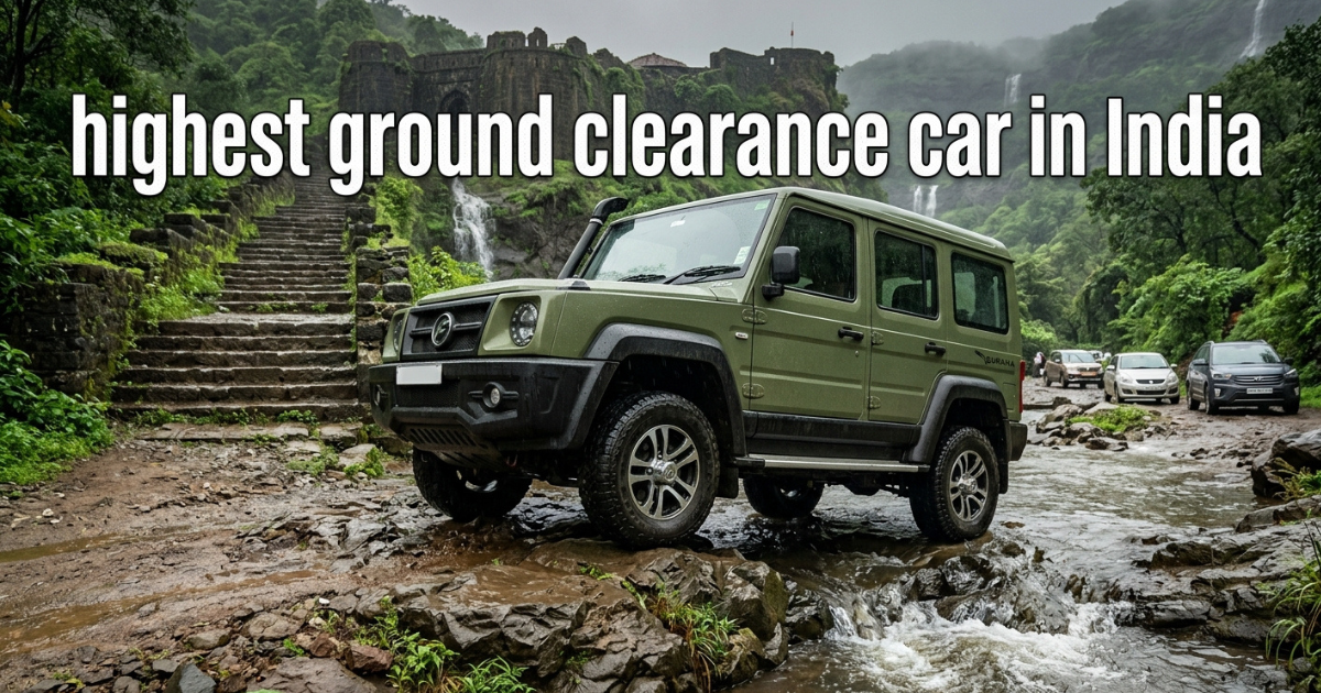 highest ground clearance car in india for price