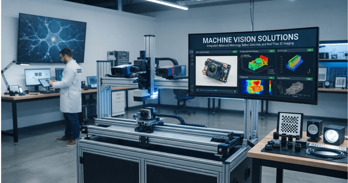 Industrial machine vision solutions detecting defects in real-time