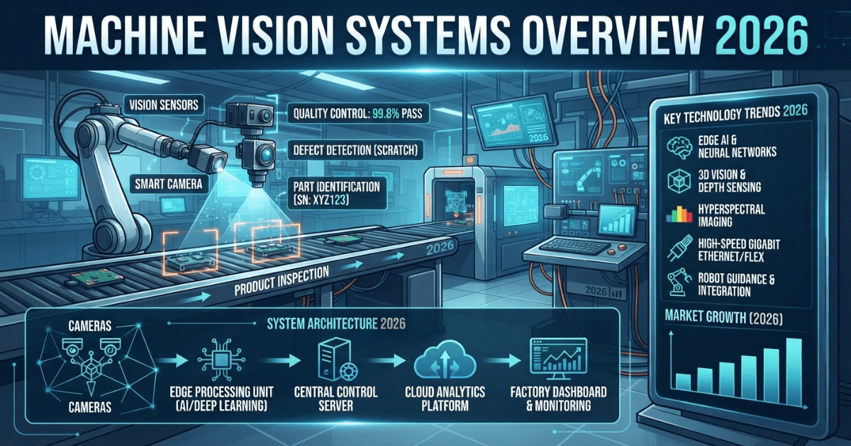 Machine Vision Systems Overview 2026: technology, applications, trends