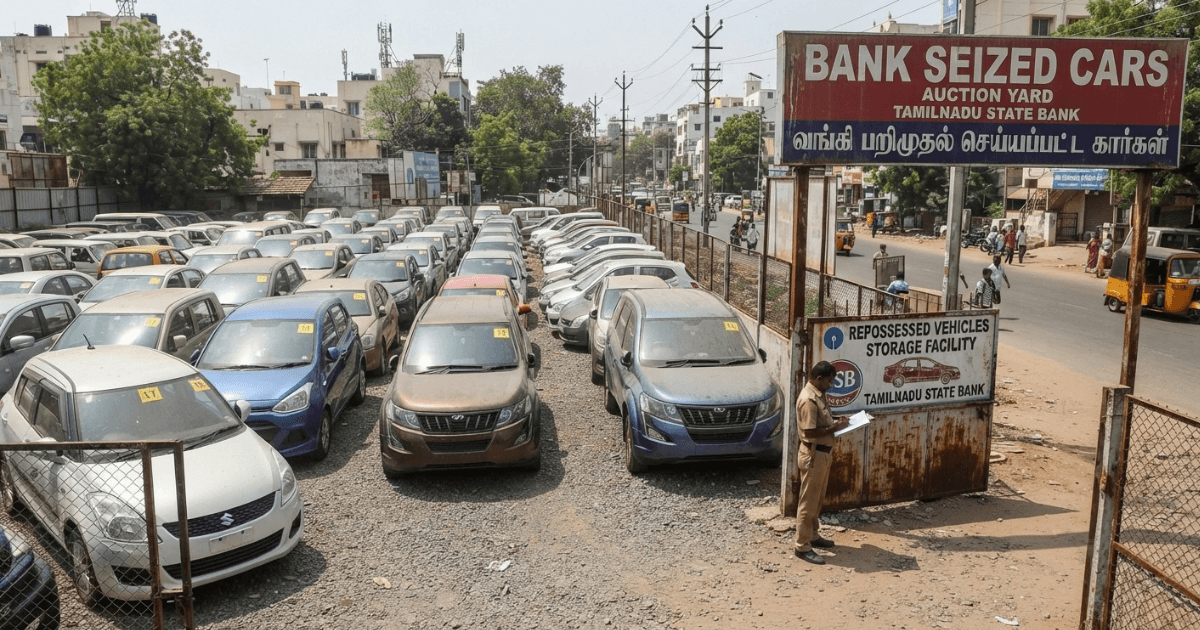 First-time buyer inspecting Bank Seized Cars before bidding