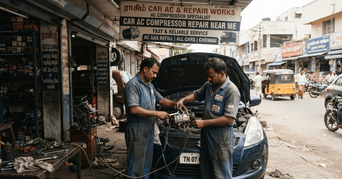Affordable car AC compressor repair near me shop