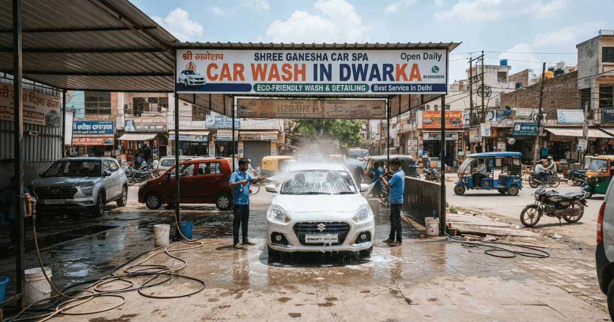 Quick Car Wash in Dwarka by expert cleaners