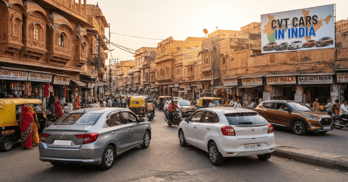 Popular CVT cars in India for smooth city driving