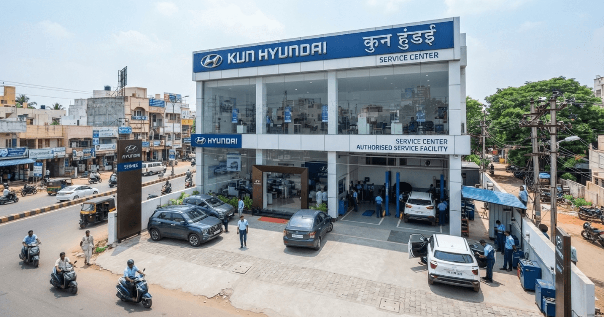 Customer vehicle serviced at KUN Hyundai Service Center