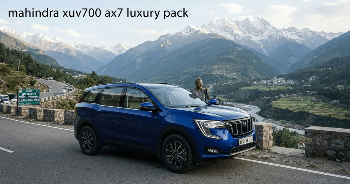 Premium interior of Mahindra XUV700 AX7 Luxury Pack