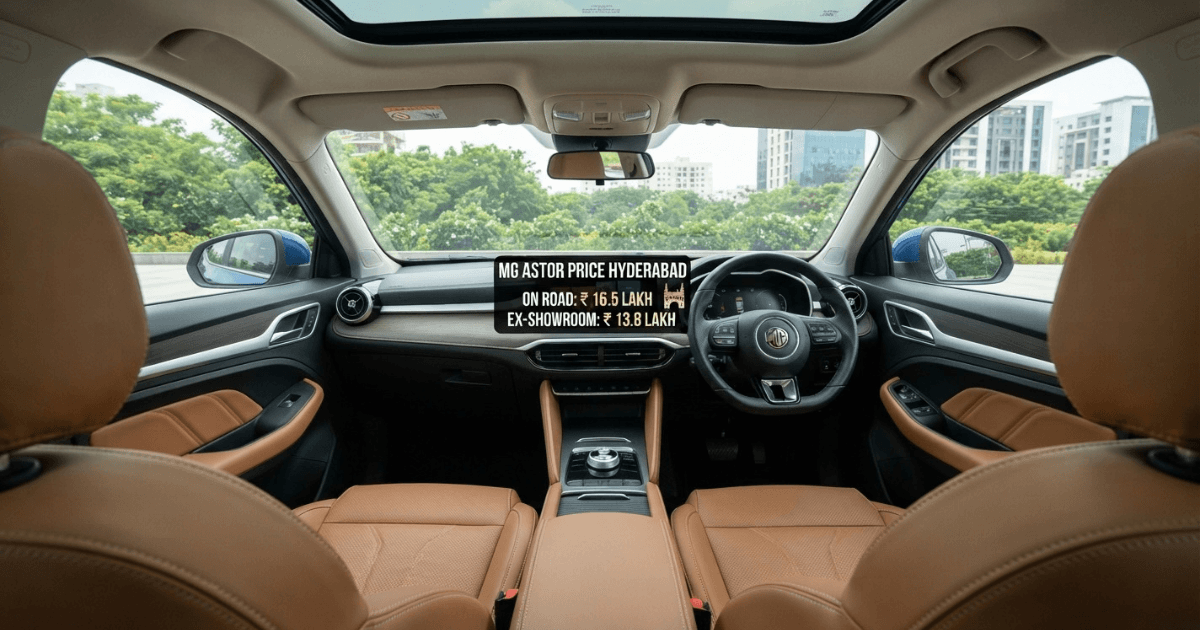 Explore MG Astor Price in Hyderabad and variants