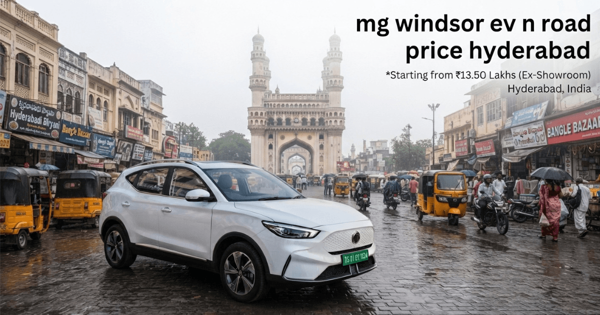 Latest MG Windsor EV on Road Price Hyderabad