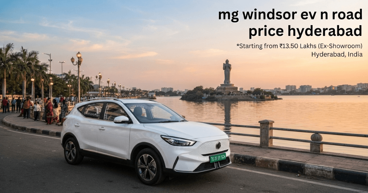 MG Windsor EV on Road Price Hyderabad today